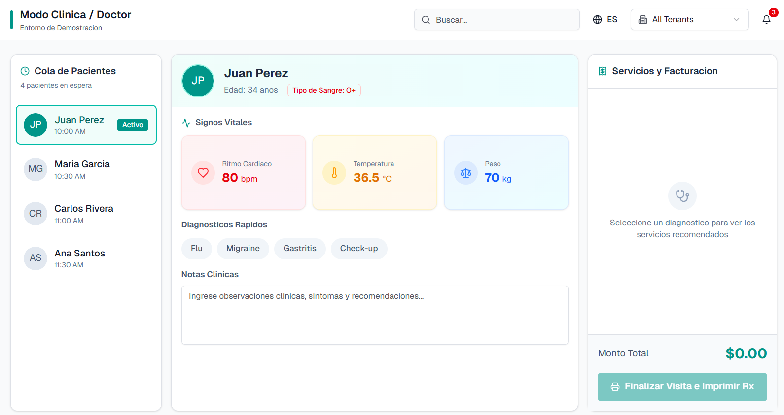 Clinic / Doctor Mode